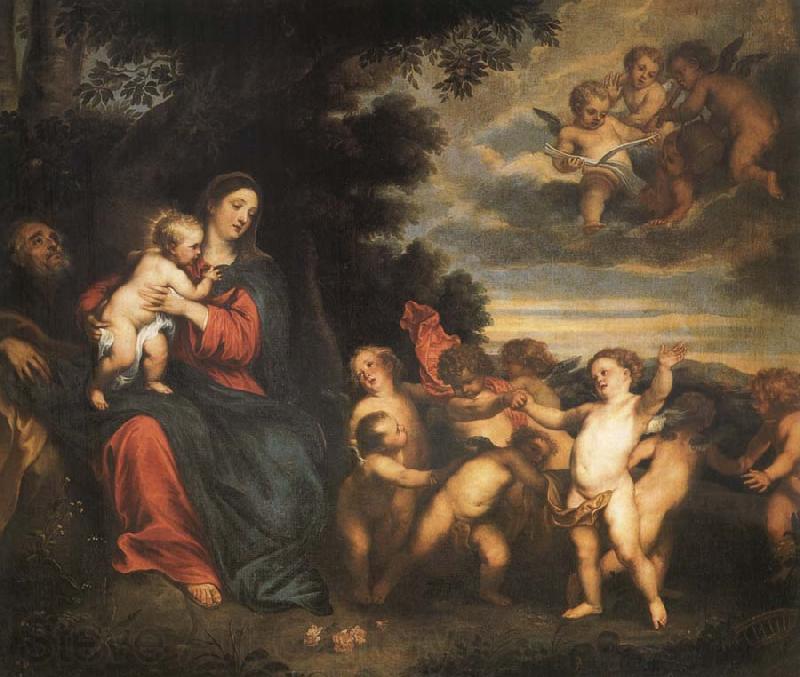 Anthony Van Dyck The rest in the flight to Egypt Norge oil painting art